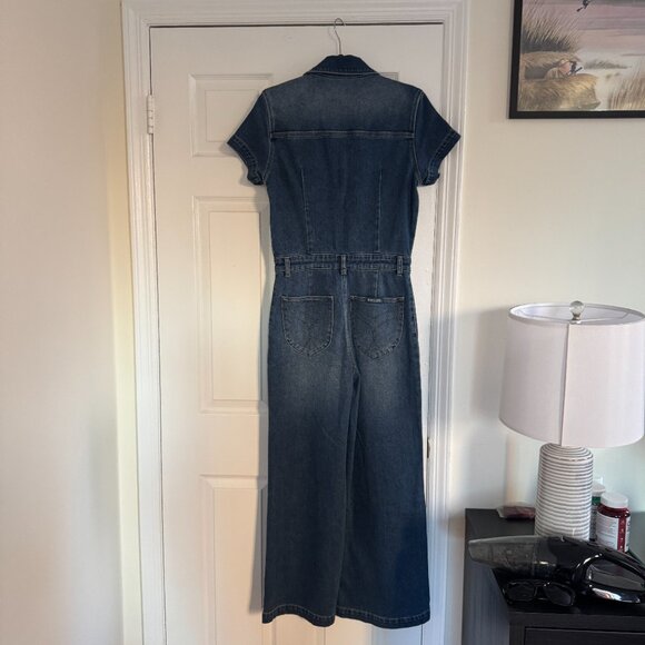 ROLLA'S Sailor Dark Wash Short Sleeve Jumpsuit - Blue Denim - Picture 5 of 5